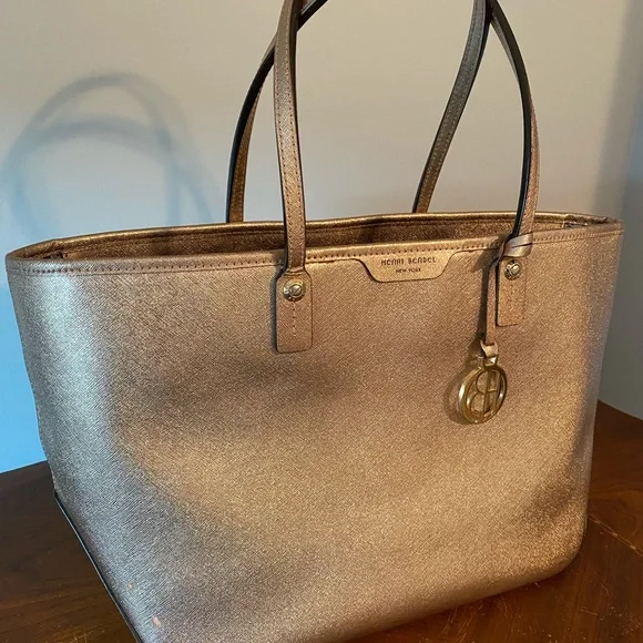 Henri Bendel Rose Gold & Sparkly Tote 💕 - Picture 2 of 10